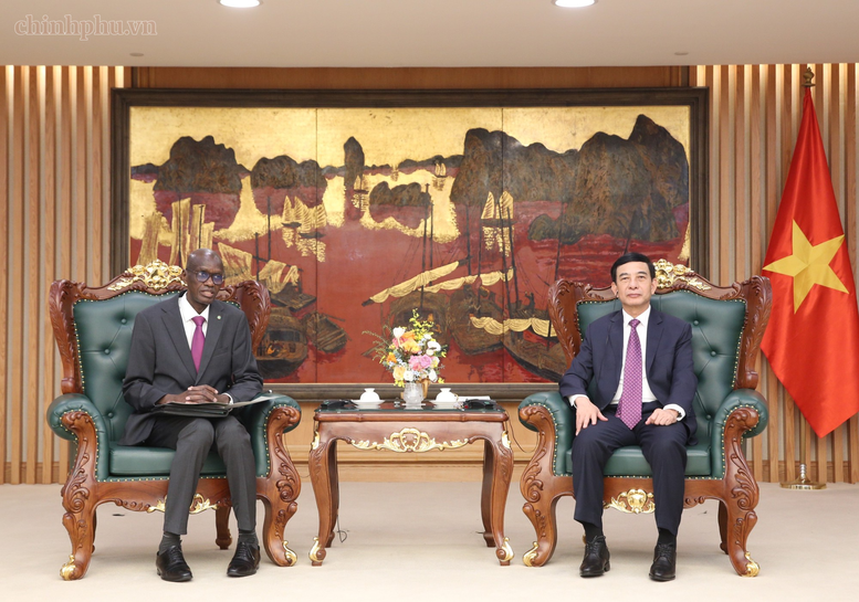 Phó Thủ tướng Chính phủ Phan Văn Giang tiếp Bộ trưởng, Tổng Thư ký Chính phủ Mauritania